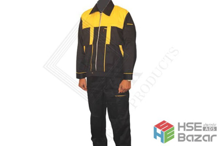 تولید کننده لباس مهندسی الفا سرمه ای زرد